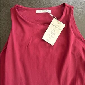 Reoria Women's Red Sleeveless body suit